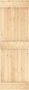 vidaXL - Schuifdeur - met - beslag - 70x210 - cm - massief - grenenhout