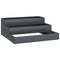 vidaXL - Tuin - Plantenbak - 3-Tier - 90x90x35 - cm - Anthraciet - Staal