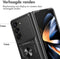iMoshion Hoesje Geschikt voor Samsung Galaxy Z Fold 5 Hoesje - iMoshion Rugged Backcover met ring - Zwart