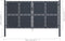 vidaXL - Poort - 300x200 - cm - staal - antraciet