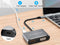 Conceptronic DONN16G - Dockingstation - 1x USB 3.2 Gen1 type-C - 100W PD - HDMI 1.4 - Grijs