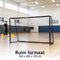 Dunlop Voetbaldoel - Voetbal Goal 300 x 200 x 120 cm - Metaal - Zwart/ Rood