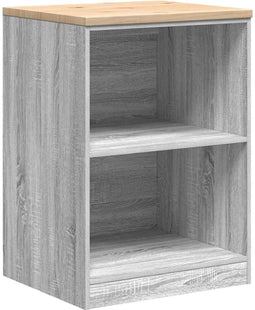 vidaXL - Garagekast - 60x51x85 - cm - massief - grenenhout - grijs - sonoma