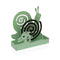 Steun voor anti-muggen spiralen Versa Groen Metaal 5 x 17 x 17 cm Slak