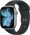 Apple Watch Series 11 - Smartwatch - GPS + Cellular - 46mm - Spacegrijs Aluminium - Zwart Sportbandje M/L