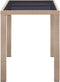 vidaXL - Tuintafel - 123x60x74 - cm - poly - rattan - beige