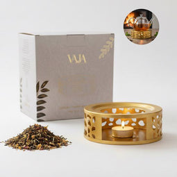 Vaja® Warmhoudplaat met Waxinelichtje voor Theepot - Warmhouder met Kaars - Theelichthouder - Thee