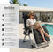 tectake® Opvouwbare Ligstoel Cloud - Ligbed - Traploos Verstelbaar - Zwart