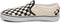 VANS YT Asher - Lage sneakers - Slip-On - (CHECKERS) BLACK/NATURAL