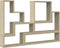 vidaXL - Wandschap - 96x12x64 - cm - bewerkt - hout - sonoma - eikenkleurig