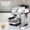 COOK-IT Espressomachine - RvS Koffiemachine - 20 Bar Italiaanse Pomp - Automatische Melkopschuimer