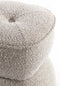 Light & Living Poef Leyla - Beige - Ø40cm - Modern