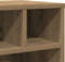 vidaXL - Printerstandaard - met - Wielen - Artisan - Eiken - 41x32x33,5 - cm