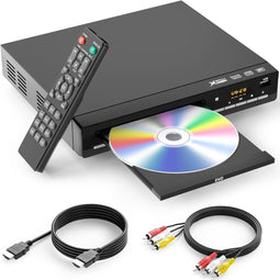 Vizual DVD Speler met HDMI - Simpele bediening - Full HD 1080P - Regiovrij - USB - Inclusief Afstandsbediening - CD & DVD Speler