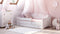Kinderbed - 160x80cm - met matras & lade - roze wit