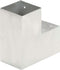 vidaXL - Paalverbinding - L-vorm - 101x101 - mm - gegalvaniseerd - metaal