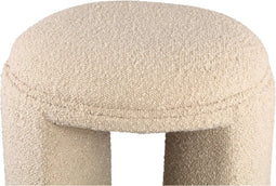 PTMD Poef Josey - 38x38x44 cm - Polyester - Beige