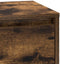 vidaXL - Nachtkastje - met - LED - Rook - eiken - 39x34,5x65 - cm - Geperst - Hout