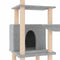 vidaXL - Kattenmeubel - met - sisal - krabpalen - 132 - cm - donkergrijs