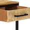 vidaXL - Bureau - 100x50x75 - cm - Massief - Houten - Ruw - Mango