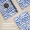 imoshion Tablet Hoes - Geschikt voor Samsung Galaxy Tab S9 11.0 inch Plus / Galaxy Tab S9 11.0 inch FE Plus / Galaxy Tab S10 Plus - 360° Draaibare Design Bookcase 2.0 - White Blue Stripes