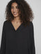 VILA VILUCY LS SHIRT - Doorknoop blouse - V-hals - XS