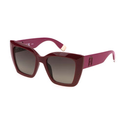 Furla SFU710-5409PN - Zonnebril Dames - UV400 - Rood/Grijs - ø 54 mm