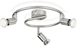 Philips Essentials Limbali - Opbouwspot - 3-lichts draaibaar - Mat Chroom