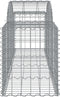 vidaXL - Schanskorven - 8 - st - gewelfd - 200x50x60/80 - cm - gegalvaniseerd - ijzer