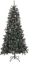 vidaXL - Kunstkerstboom - met - standaard - 240 - cm - PVC - groen