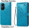 iMoshion Hoesje Geschikt voor Oppo A98 Hoesje Met Pasjeshouder - iMoshion Mandala Bookcase - Turquoise