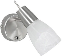 Wandlamp Julia - Staal - GU10 4W LED 3000K - Alabaster