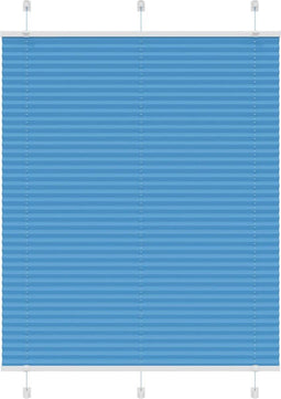 vidaXL - Plissé - rolgordijn - 110x150cm - stofbreedte - 109,4cm - polyester - blauw