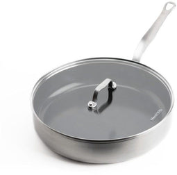 Mauviel 1830 - Hapjespan Ø 28 cm - Vaatwasserbestendig - Zilver