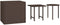 vidaXL - Tuinbijzettafels - 3 - st - poly - rattan - bruin