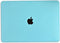 Lunso Geschikt voor MacBook Air 13 inch (2018-2019) cover hoes - case - Mat Lichtblauw