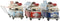 Decoratieve figuren Home ESPRIT Bus 27 x 10 x 17 cm (3 Stuks)