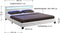 Gestoffeerd bed Paris - 140 x 200 cm - LED Verlichting - Wit