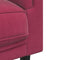 vidaXL Fauteuil met kussen fluweel wijnrood