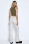 NOISY MAY NMSALLIE HW FLARE JEANS - Flared denim - High waist - Wit - Maat W27 X L34