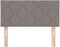 vidaXL - Hoofdbord - met - Diamant - Blokken - Ontwerp - in - Taupe - - - 100 - cm - Stof