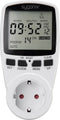 Sygonix 1625525 Stopcontact-schakelklok Digitaal Weekprogramma 3680 W Timer-functie, START/STOP functie, Toevalsfunctie