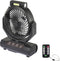 Sygonix Accuventilator 4.6 W (Ø) 205 mm Zwart