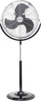 Sygonix FES-45A Staande ventilator 140 W (b x h) 54 cm x 130 cm Zwart, Zilver