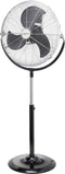 Sygonix FES-45A Staande ventilator 140 W (b x h) 54 cm x 130 cm Zwart, Zilver