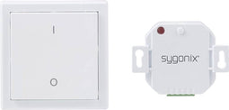 Sygonix RSL Schakelset Oppervlakmontage, Inbouw (in muur of meubel) Schakelvermogen (max.) 2000 W Bereik max. (in het v