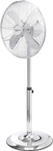 Sygonix Staande ventilator 50 W (b x h) 44.5 cm x 120 cm Zilver