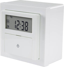 Sygonix SY-4504968 Inbouwtimer Digitaal Weekprogramma 1800 W Countdown-functie, Incl. opzetframe, START/STOP functie, Programmeerfunctie, Toevalsfunctie,