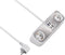 Sygonix SY-4538256 Stekkerdoos 2-voudig Wit Randaarde stekker 1 stuk(s)