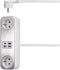 Sygonix SY-4538256 Stekkerdoos 2-voudig Wit Randaarde stekker 1 stuk(s)